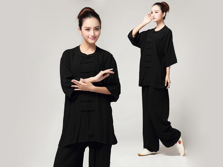 Tai Chi Clothing Long-sleeve Casual Style Linen Suit